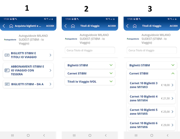 Stibm Acquista i carnet STIBM con l'app Autoguidovie | AUTOGUIDOVIE